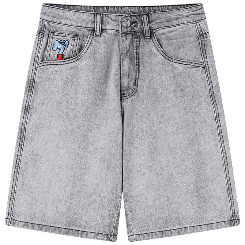 MIND ERROR MIND ERROR Denim Shorts Unisex Moderate