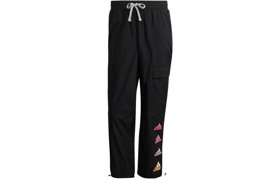Adidas Adidas Casual Pants Men's Black Moderate Cuffed Pants