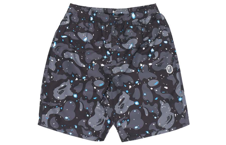 A BATHING APE Head Series Casual Shorts Men's Black