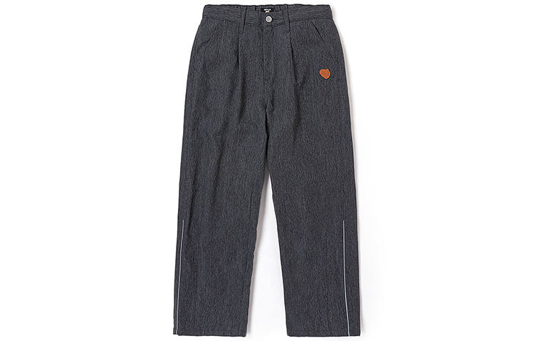 Lee Casual Pants Men's Black Gray Color Thickened Straight Fit Pants