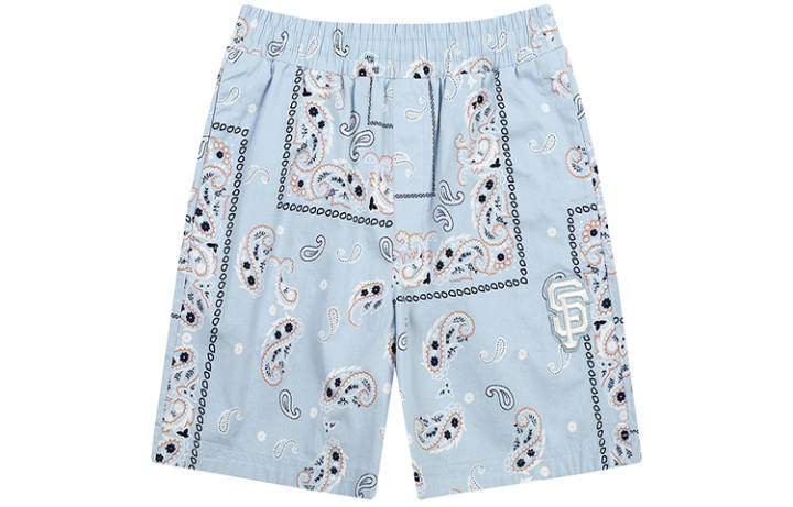 MLB MLB Basic Logo MLB Paisley Casual Shorts Unisex Sky Blue