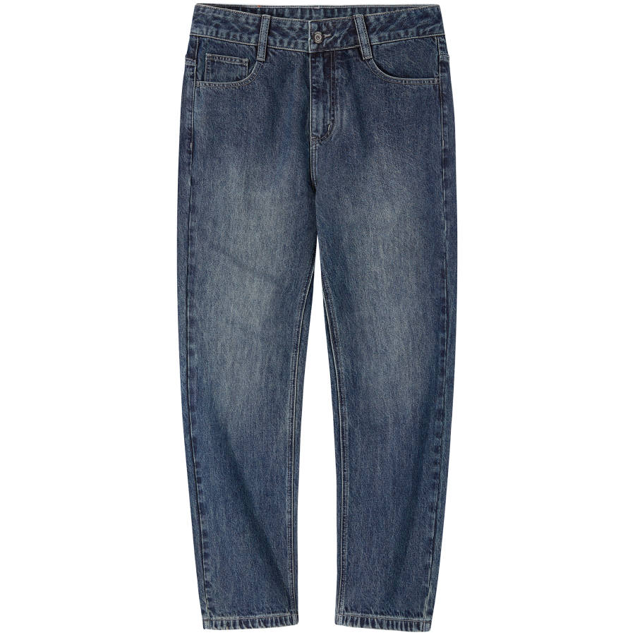 CAMEL Straight Fit Loose Fit Vintage Breathable Pants Versatile Casual Washed Distressed Jeans Men's
