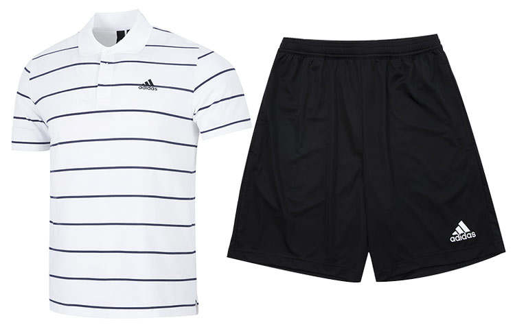 Adidas Adidas Casual Sportswear Men's Polo Collar Moderate