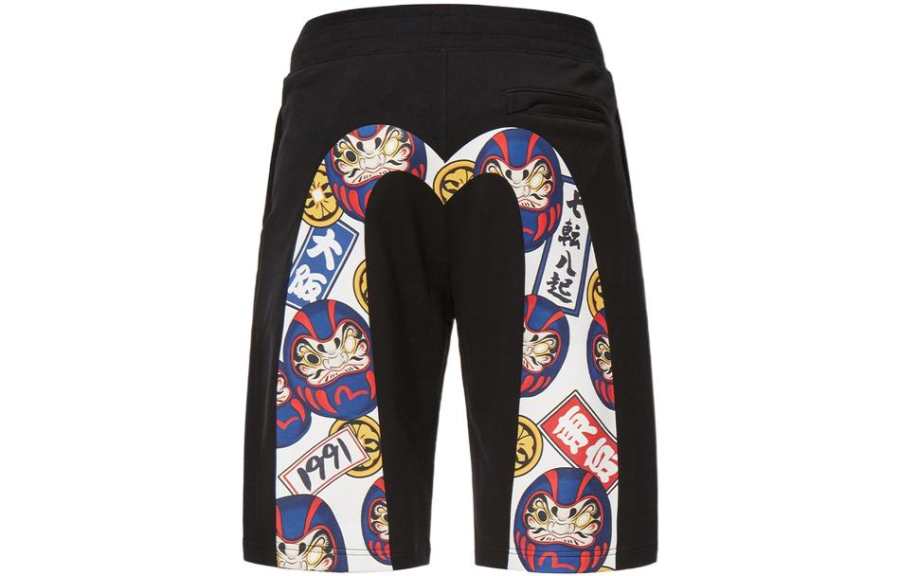 EVISU EVISU SS22 Casual Shorts Men's Black