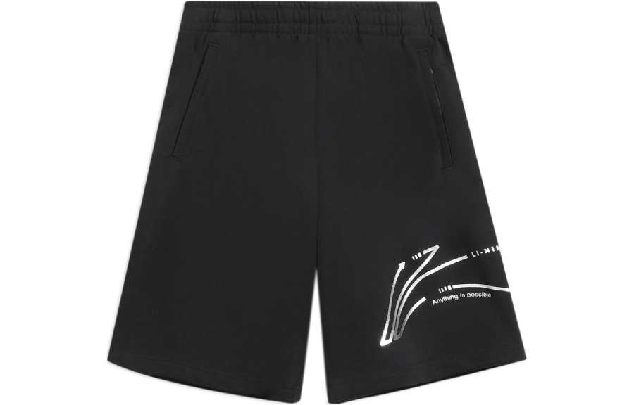 Li-Ning Li Ning Sports Fashion Collection Casual Shorts Men's Black