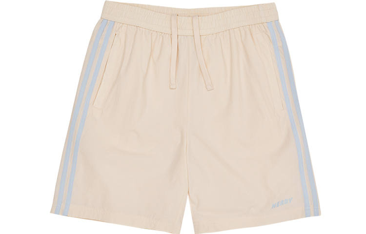 Nerdy Nerdy Loose Fit Shorts Unisex Cream