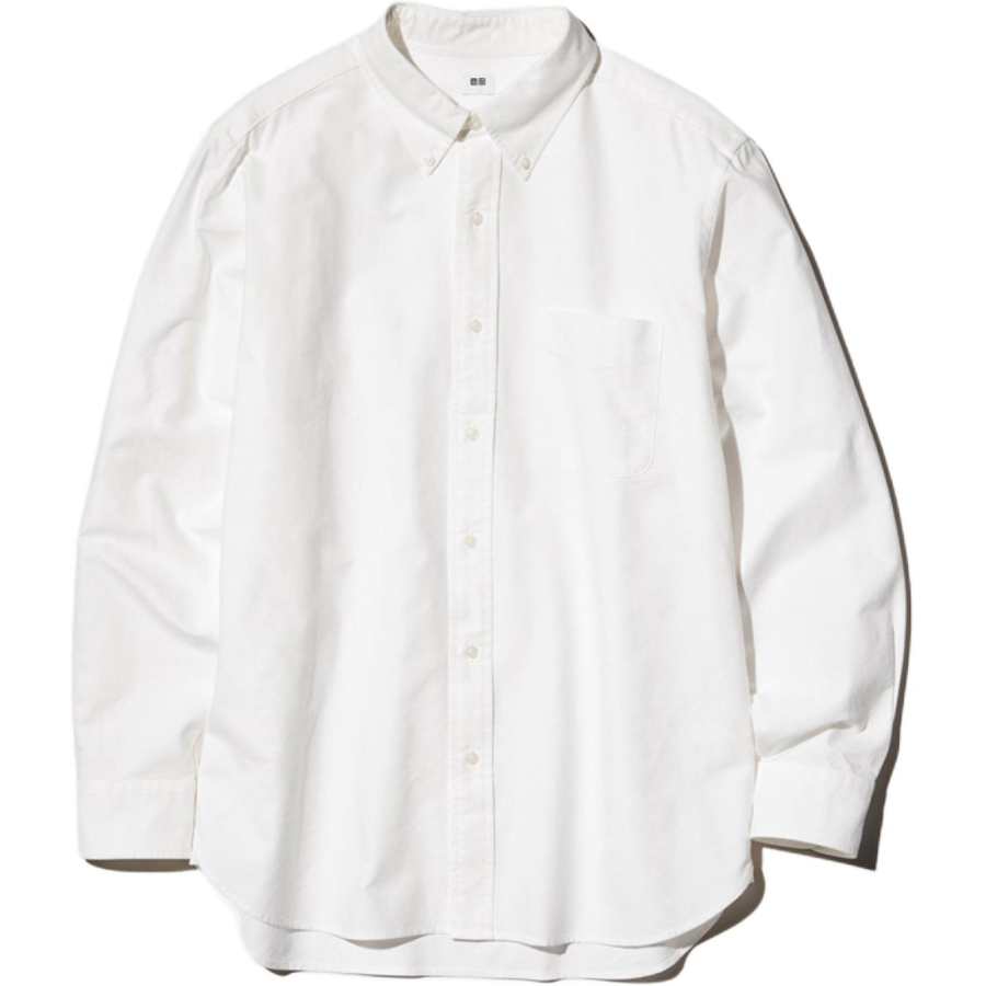 UNIQLO Shirts Unisex Ivory Lapel Moderate