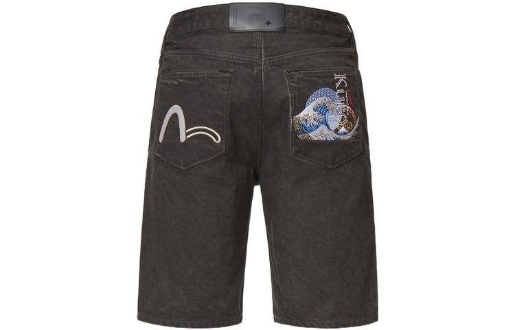 EVISU EVISU Denim Shorts Men's Dark Gray
