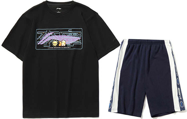 Li-Ning Li Ning Casual Sportswear Men's Crew Neck Moderate