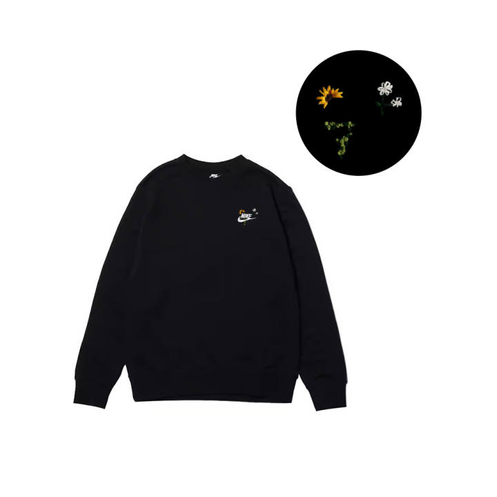 Nike Nike Sweatshirts Men's Black Crew Neck Moderate Regular