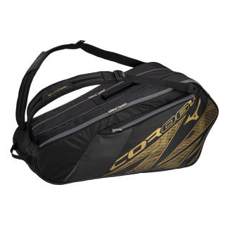 Mizuno PVC Gym Bag Regular Unisex Black Gold