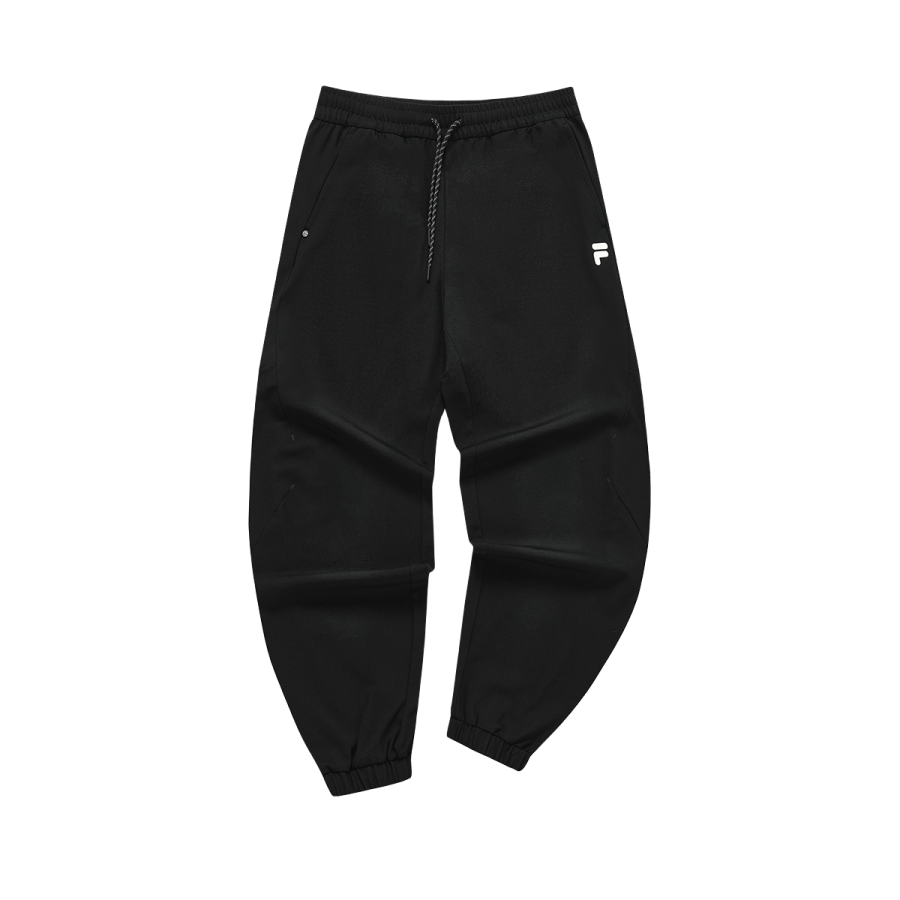 FILA FUSION Casual Pants Men's Black Moderate Cuffed Pants