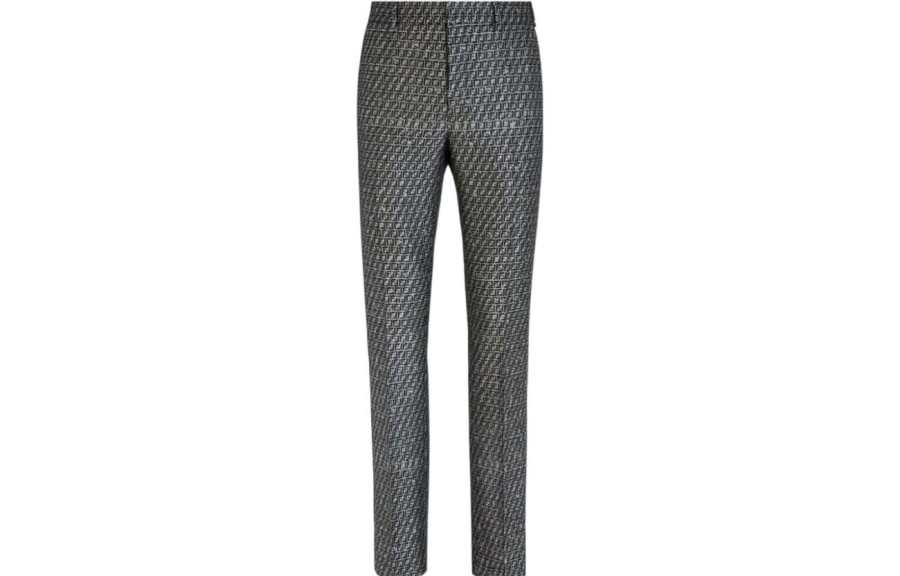 FENDI Suit Pants Men's Black Moderate