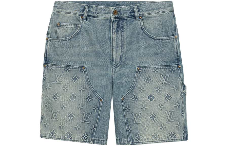 LOUIS VUITTON FW23 Cargo Shorts Men's Blue