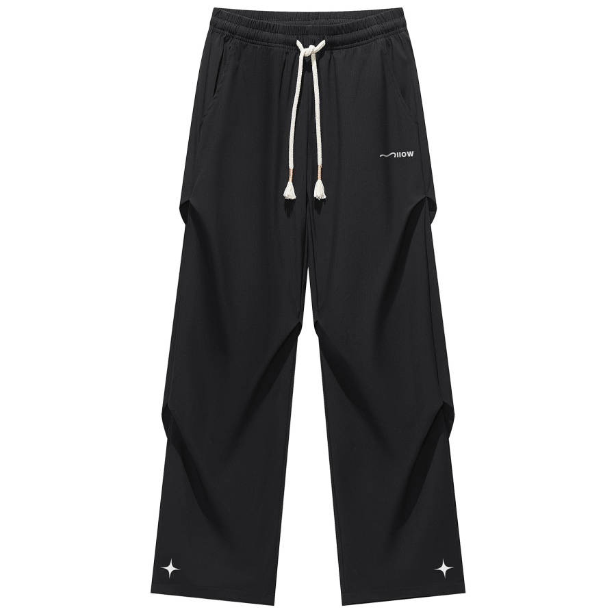 MIIOW Windbreaker Pants Unisex Moderate Straight Fit Pants