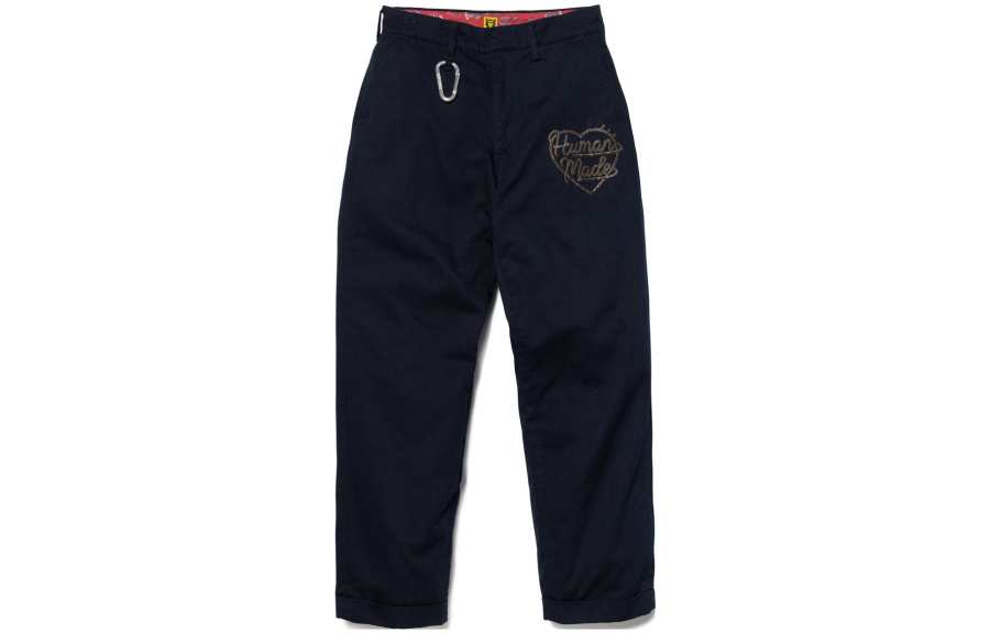 HUMAN MADE HUMAN MADE Logo embroidered Cotton Trousers
