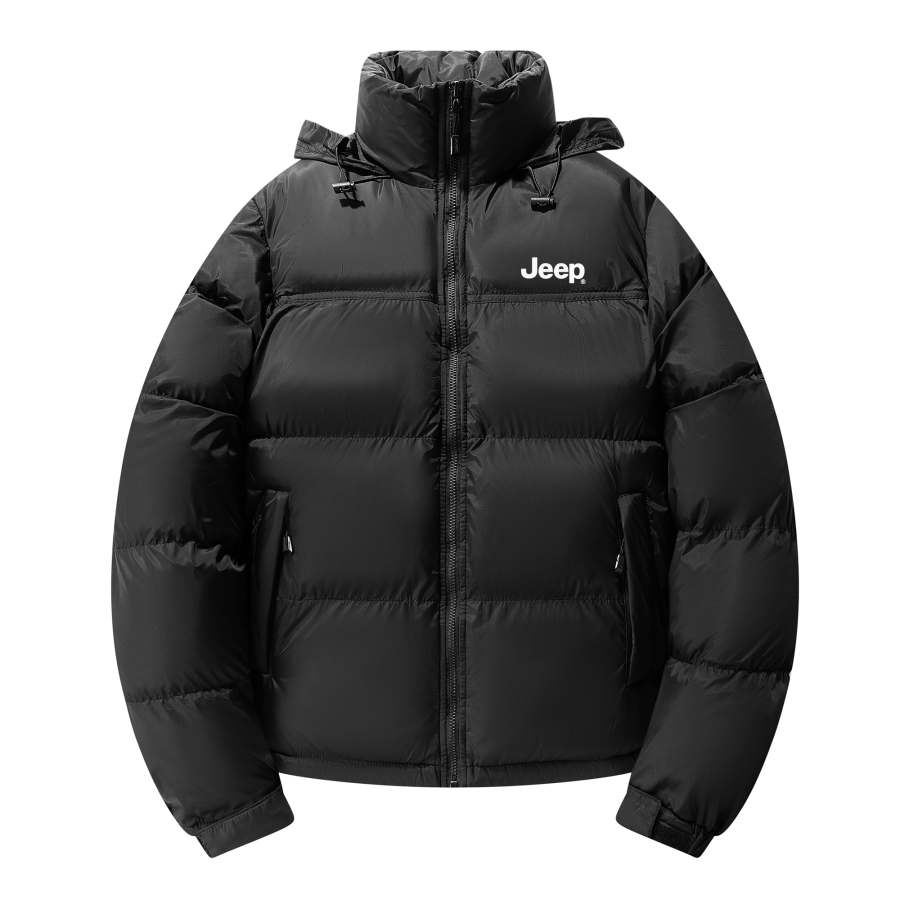 Jeep Puffer Jackets Unisex Stand Collar Thickened Padded Puffer Jacket