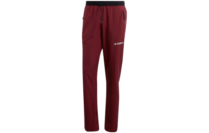 Adidas Adidas Casual Pants Men's Dark Red Moderate Tapered Pants