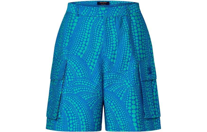 LOUIS VUITTON x Yayoi Kusama SS23 Cargo Shorts Men's Blue