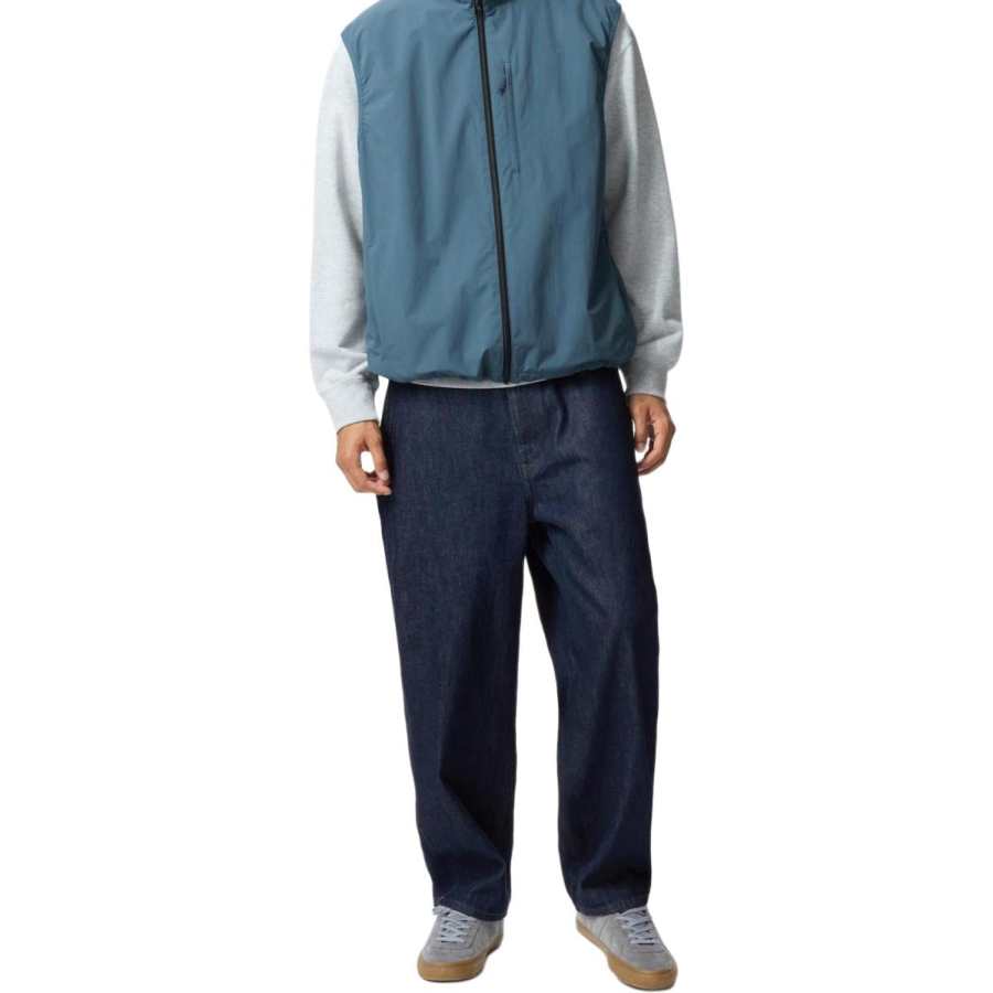 UNIQLO Jeans Unisex Dark Blue Moderate Straight Fit Pants