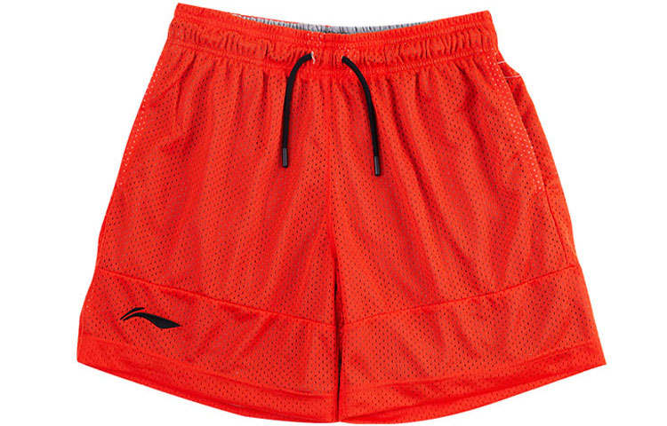 Li-Ning Li Ning CBA Collection Casual Shorts Unisex Orange Gray