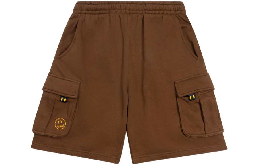 Drew house Smiley Collection Cargo Shorts Unisex Brown Moderate