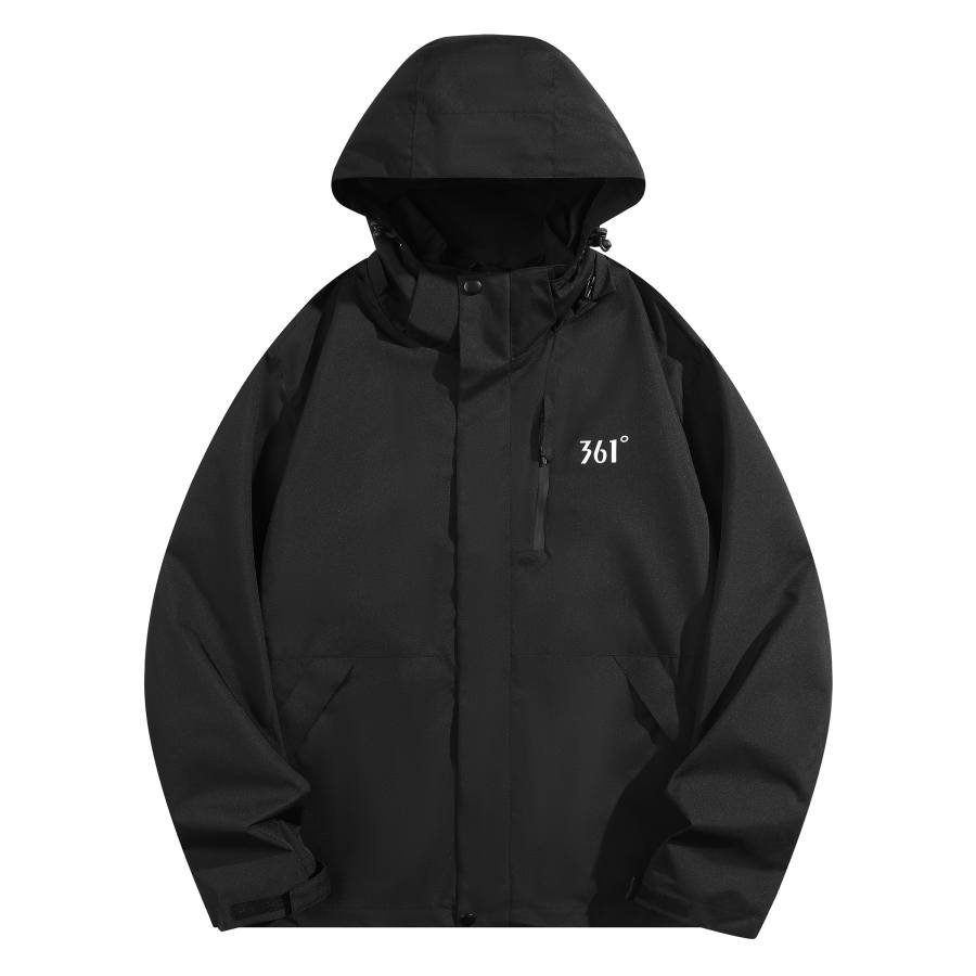 361° 361° Trench Coat Unisex Super Black