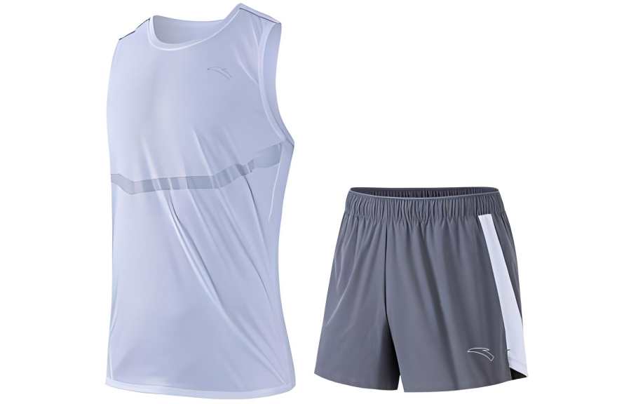 Anta Running Collection Running Clothing Sets Men's White+Gray
