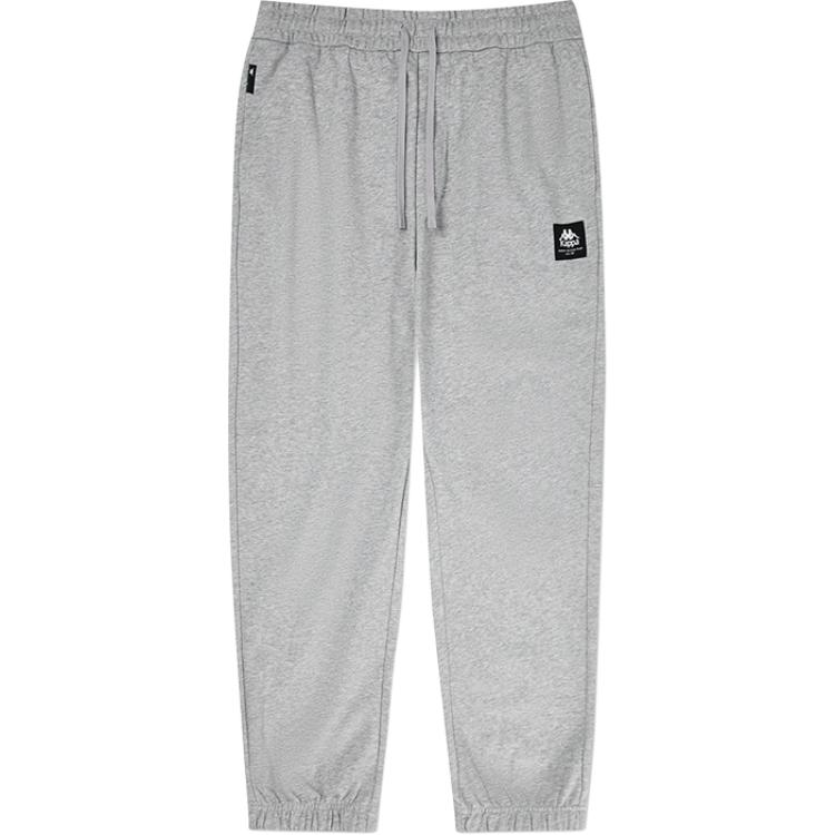 Kappa Kappa SS24 Casual Pants Men's Medium Light Heather Gray