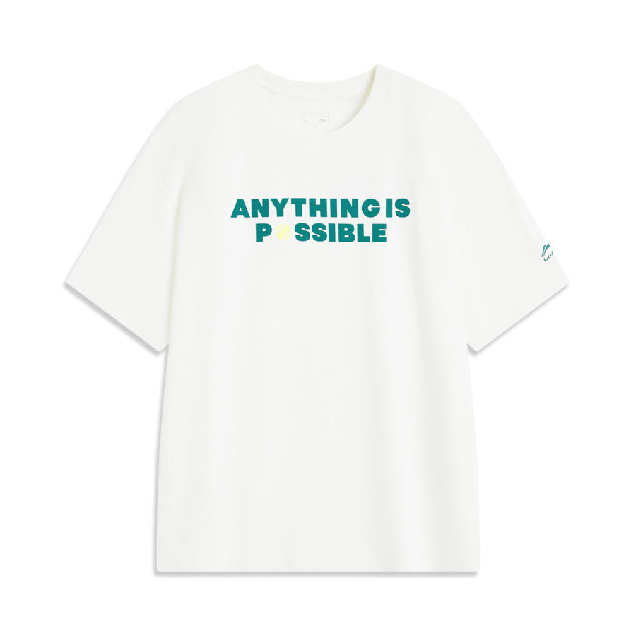 Li-Ning Li Ning Sports Trendy Collection T Shirt Men's Ivory