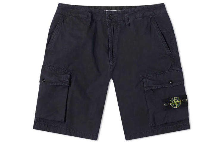 STONE ISLAND SS21 Cargo Shorts Men's Navy Blue