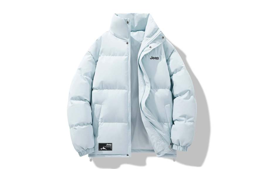 Jeep Puffer Jackets Unisex Stand Collar Thickened Padded Puffer Jacket