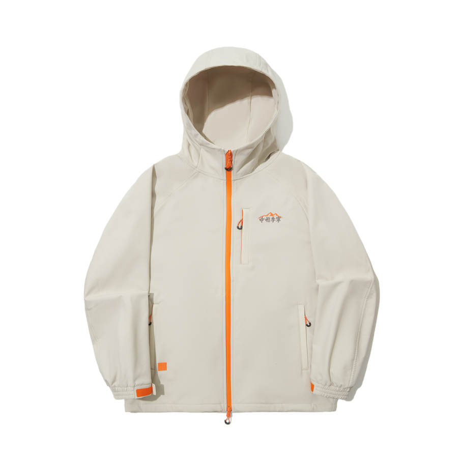 Li-Ning Li Ning Outdoor Collection LOGO Fleece Lined Thermal Water Repellent Loose Fit Casual Long Sleeved Jackets & Coats