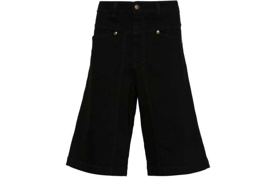 VERSACE JEANS COUTURE SS24 Denim Shorts Men's Black