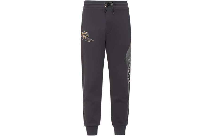 EVISU EVISU Casual Pants Men's Dark Gray Moderate Cuffed Pants
