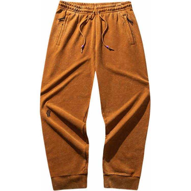 Anta Basketball Collection Knitted Sweatpants Men's Luxury Brown