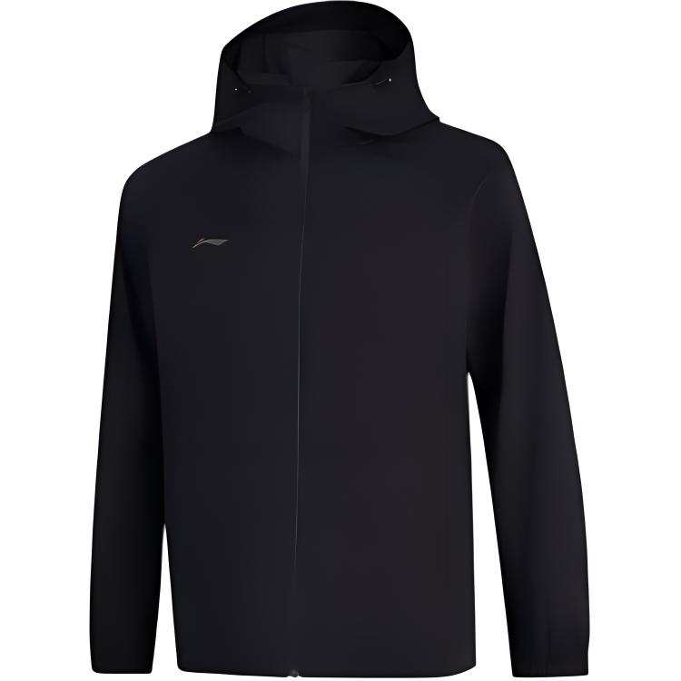 Li-Ning Li Ning Trench Coats Men's Black Hooded Moderate Other