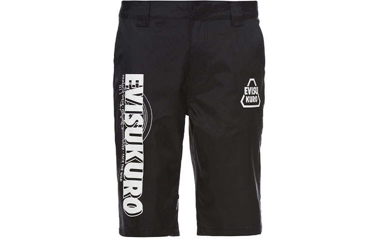EVISU EVISU Casual Shorts Men's Black Moderate