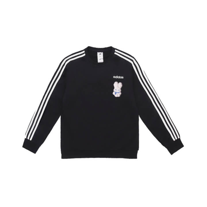 Adidas Adidas Sweatshirts Unisex Black Crew Neck Moderate Regular