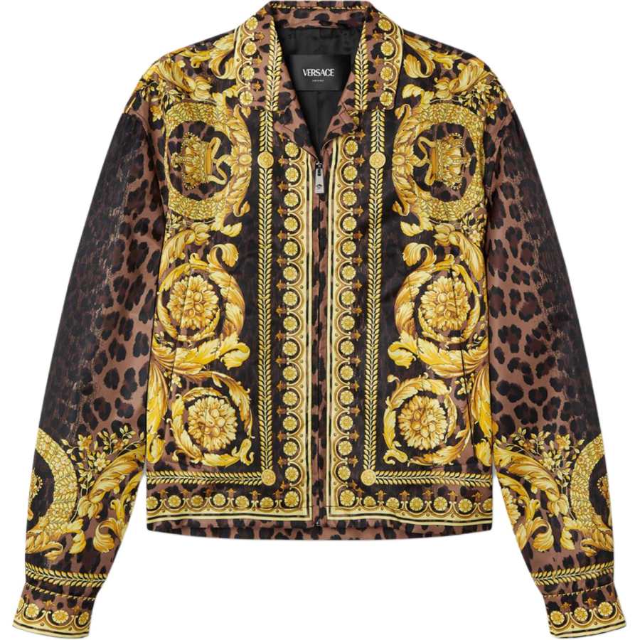 VERSACE VERSACE Barocco Printed Zipped Jacket