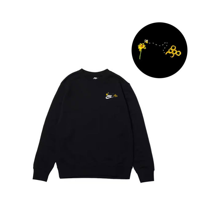 Nike Nike Sweatshirts Men's Black Crew Neck Moderate