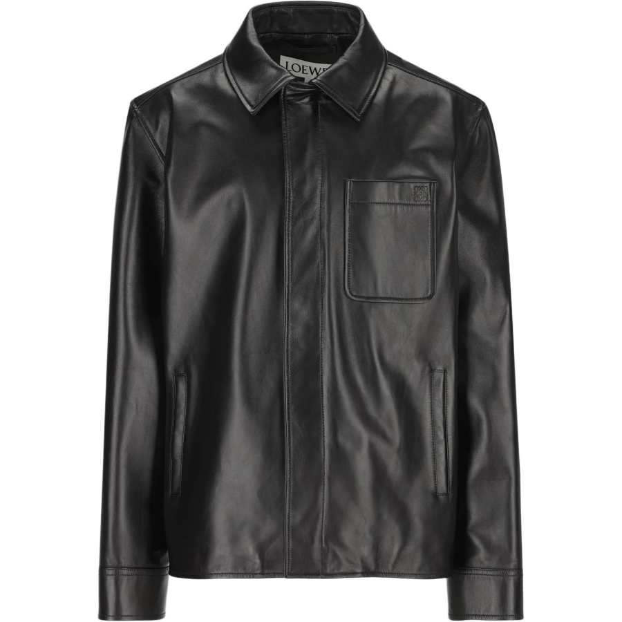 LOEWE LOEWE Relaxed Fit Leather Overshirt