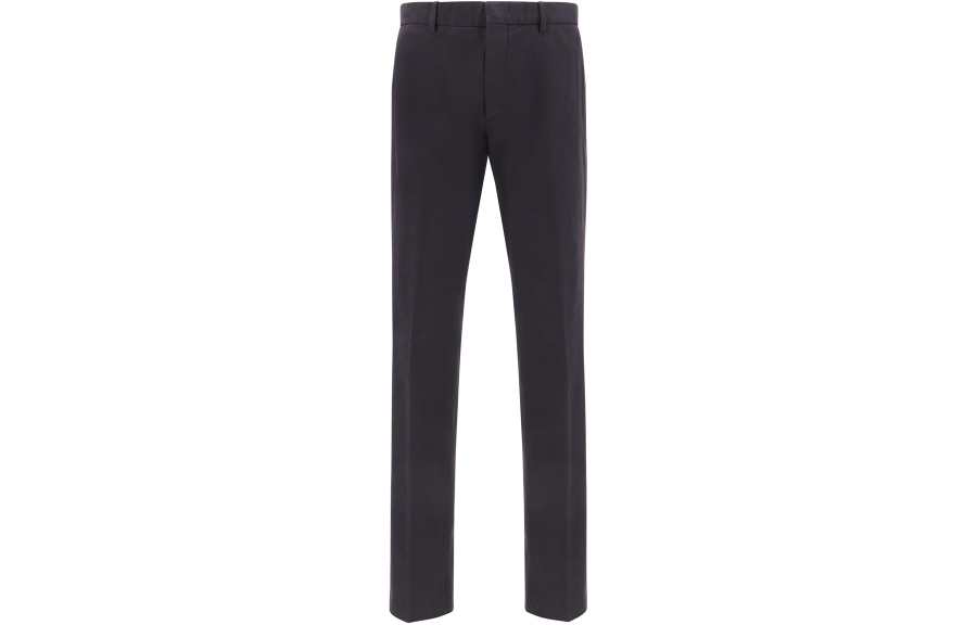 Ermenegildo Zegna Casual Pants Men's Black Moderate Straight Fit Pants