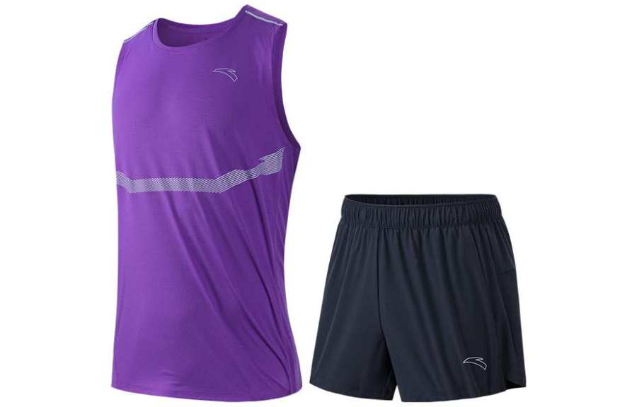 Anta Casual Sportswear Men's Ocean Purple+Black