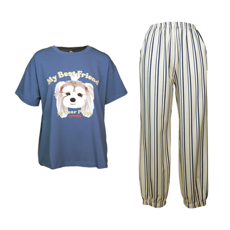 FENTENG FENTENG Pajama Set Women's Denim Blue