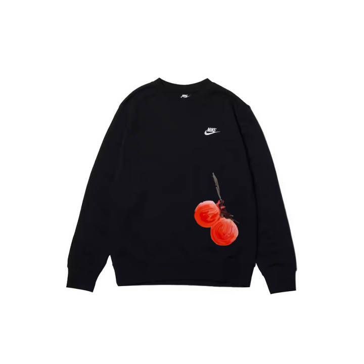 Nike Nike Sweatshirts Men's Black Crew Neck Moderate Regular