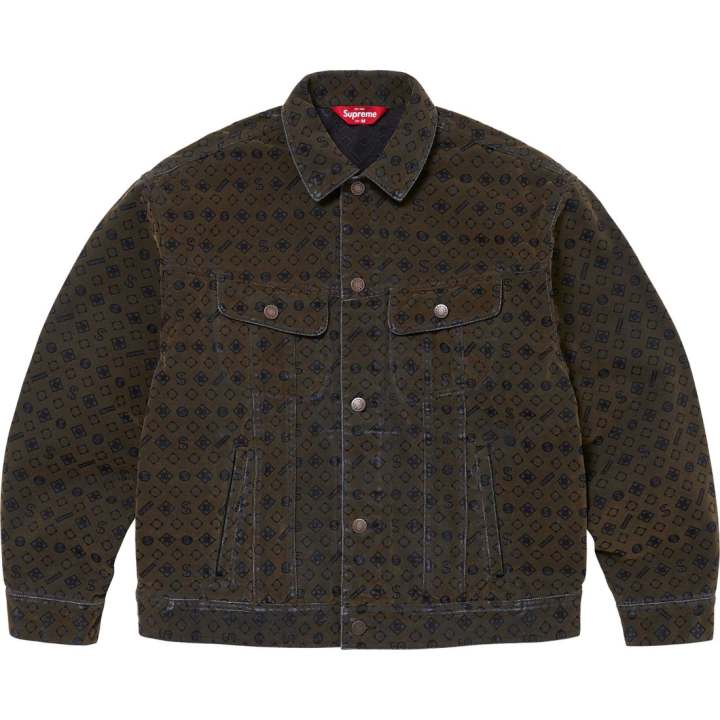Supreme Supreme flocked denim jacket