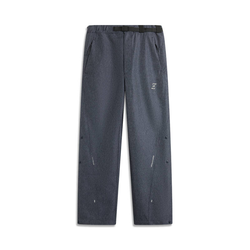 Li-Ning Li Ning Casual Pants Men's Gray Moderate Straight Fit Pants