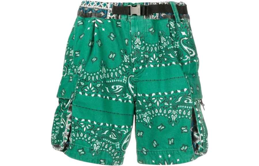 Sacai Casual Shorts Men's Green Moderate