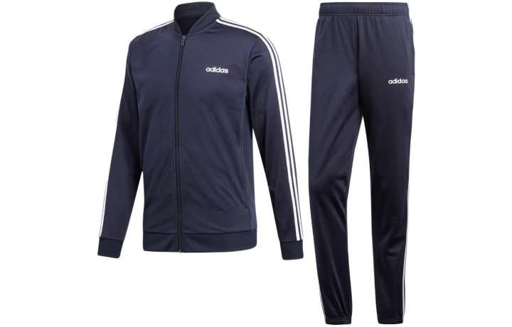 Adidas Adidas Casual Sportswear Men's Blue Stand Collar Moderate